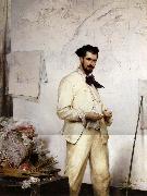 Mathey, Paul Portrait de Georges Clairin oil on canvas